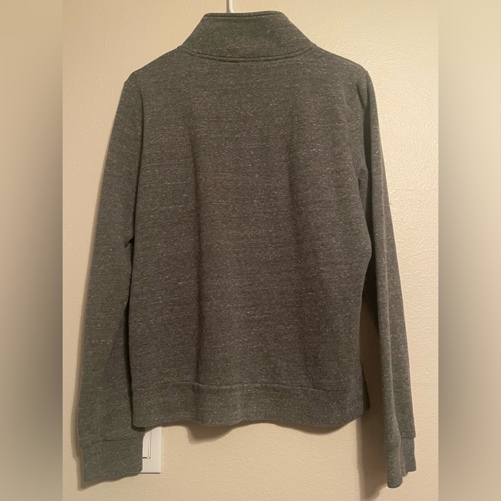 PINK Victoria's Secret Women’s Charcoal Zip-Up Sweater - Picture 4 of 4